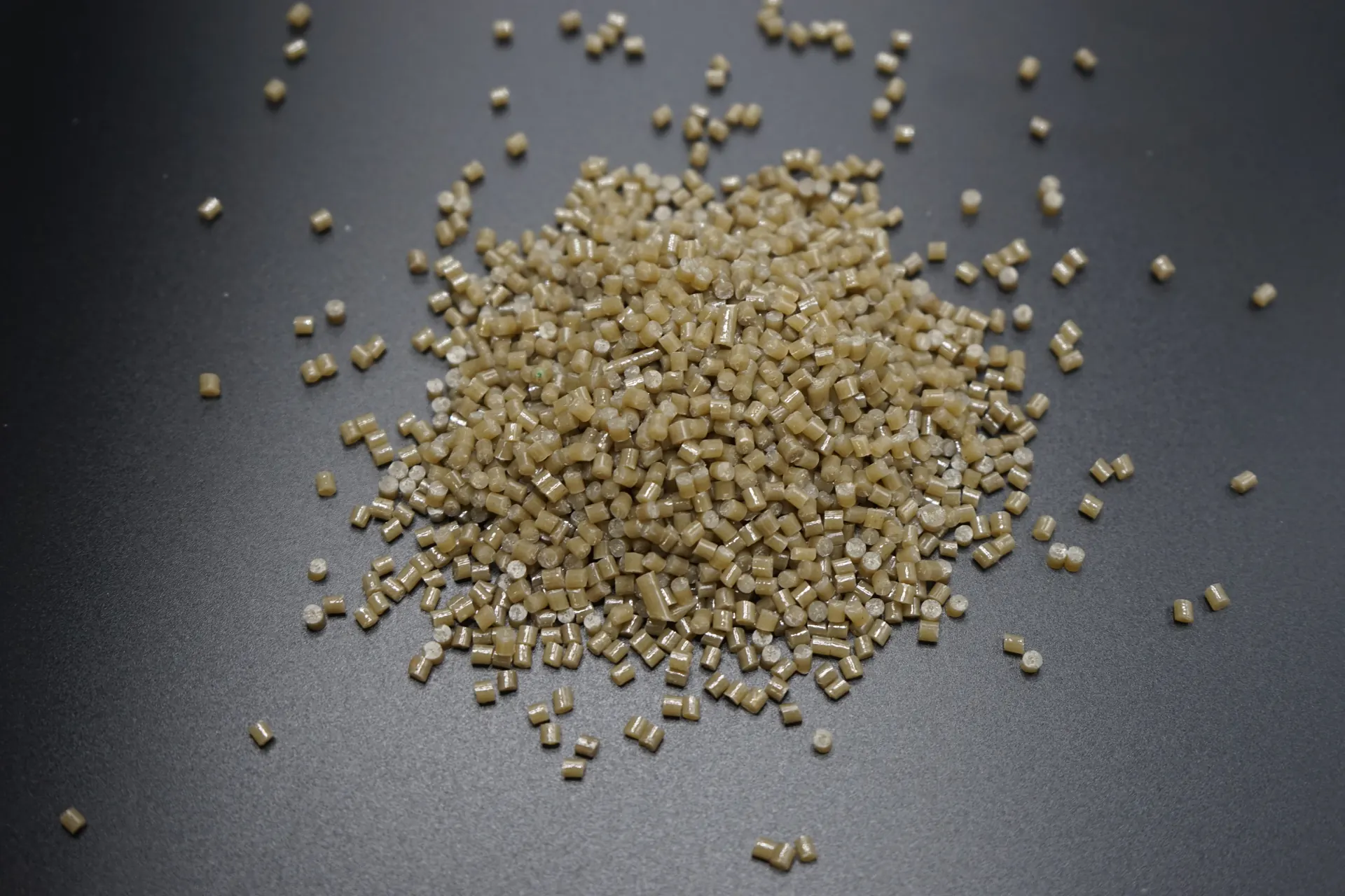 Raw material pellets from the supplied project photographs