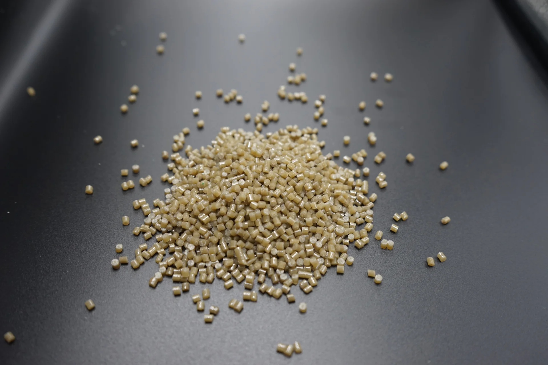 Raw material pellets from the supplied project photographs