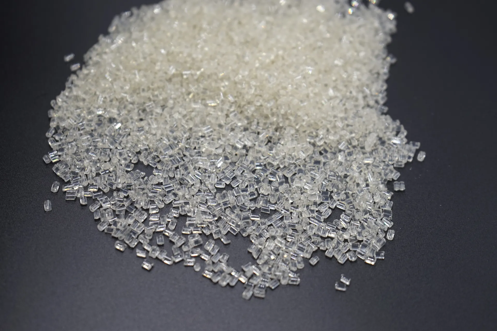 Raw material pellets from the supplied project photographs